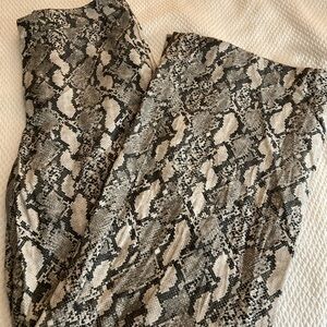 Snake print pants